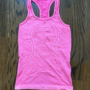 Lululemon Athletica Pink Patterned Tank Top